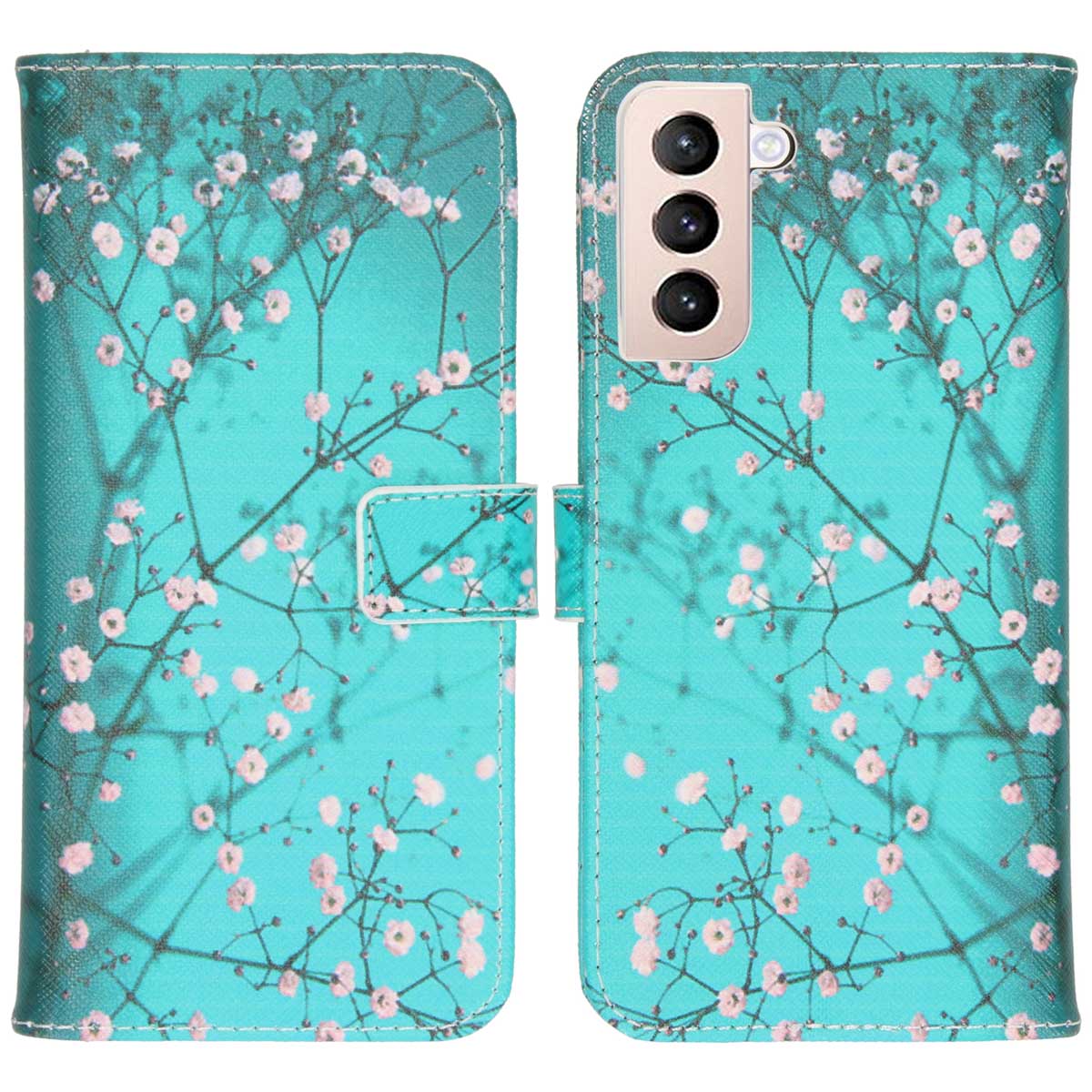 imoshion Design TPU Klapphülle für das Samsung Galaxy S21 Plus - Blossom