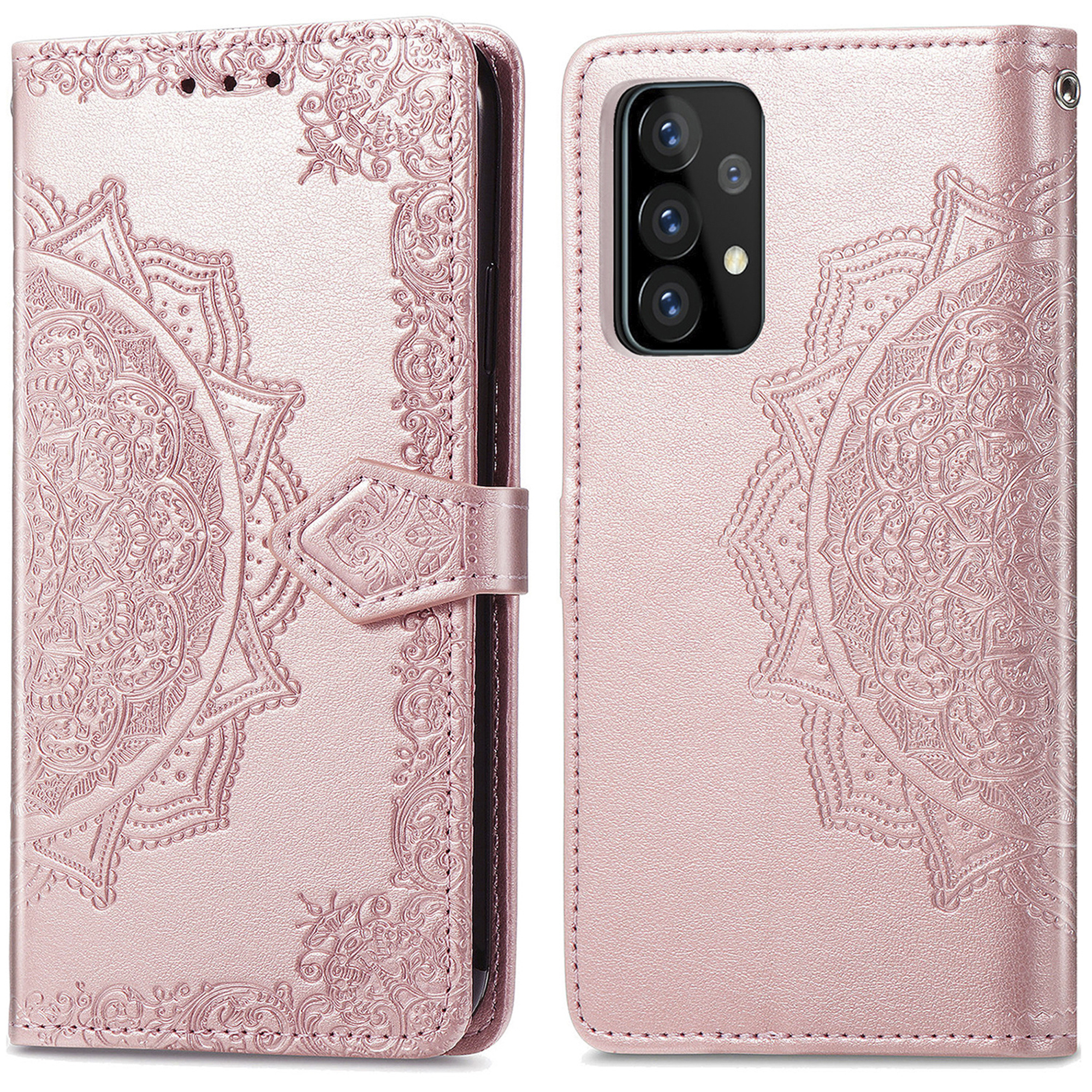 imoshion Mandala Klapphülle für das Samsung Galaxy A52(s) (5G/4G) - Rosé gold