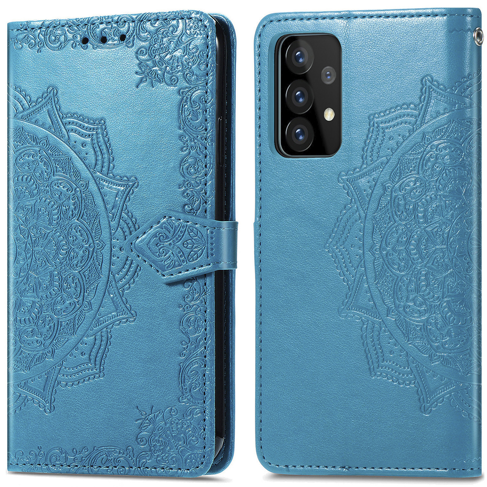 imoshion Mandala Klapphülle für das Samsung Galaxy A52(s) (5G/4G) - Türkis