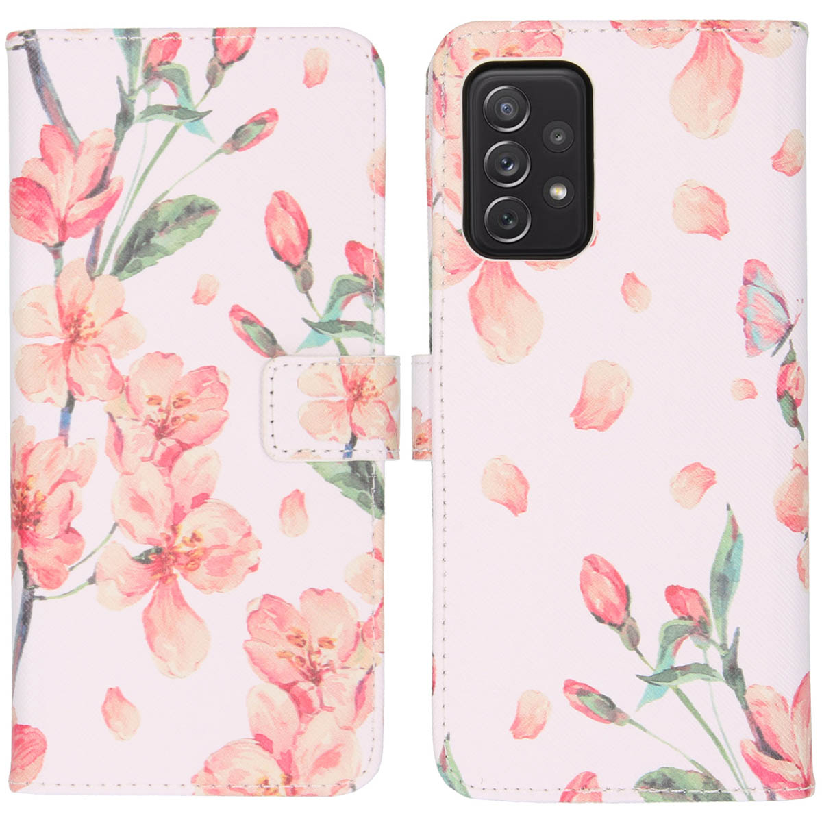 imoshion Design TPU Klapphülle für das Samsung Galaxy A72 - Blossom Watercolor