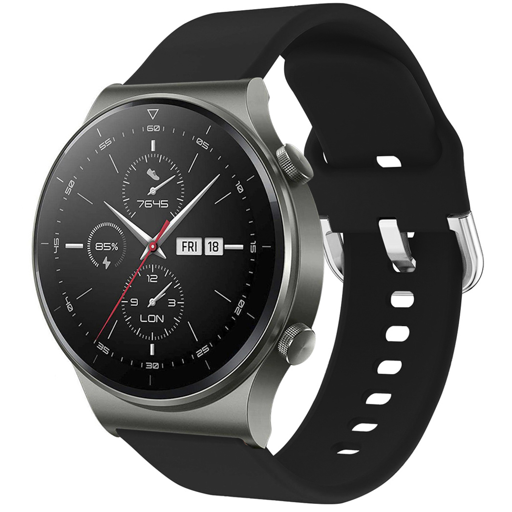 imoshion Silikonband für das Huawei Watch GT 2 / Pro / 2e Sport 46 mm - Schwarz