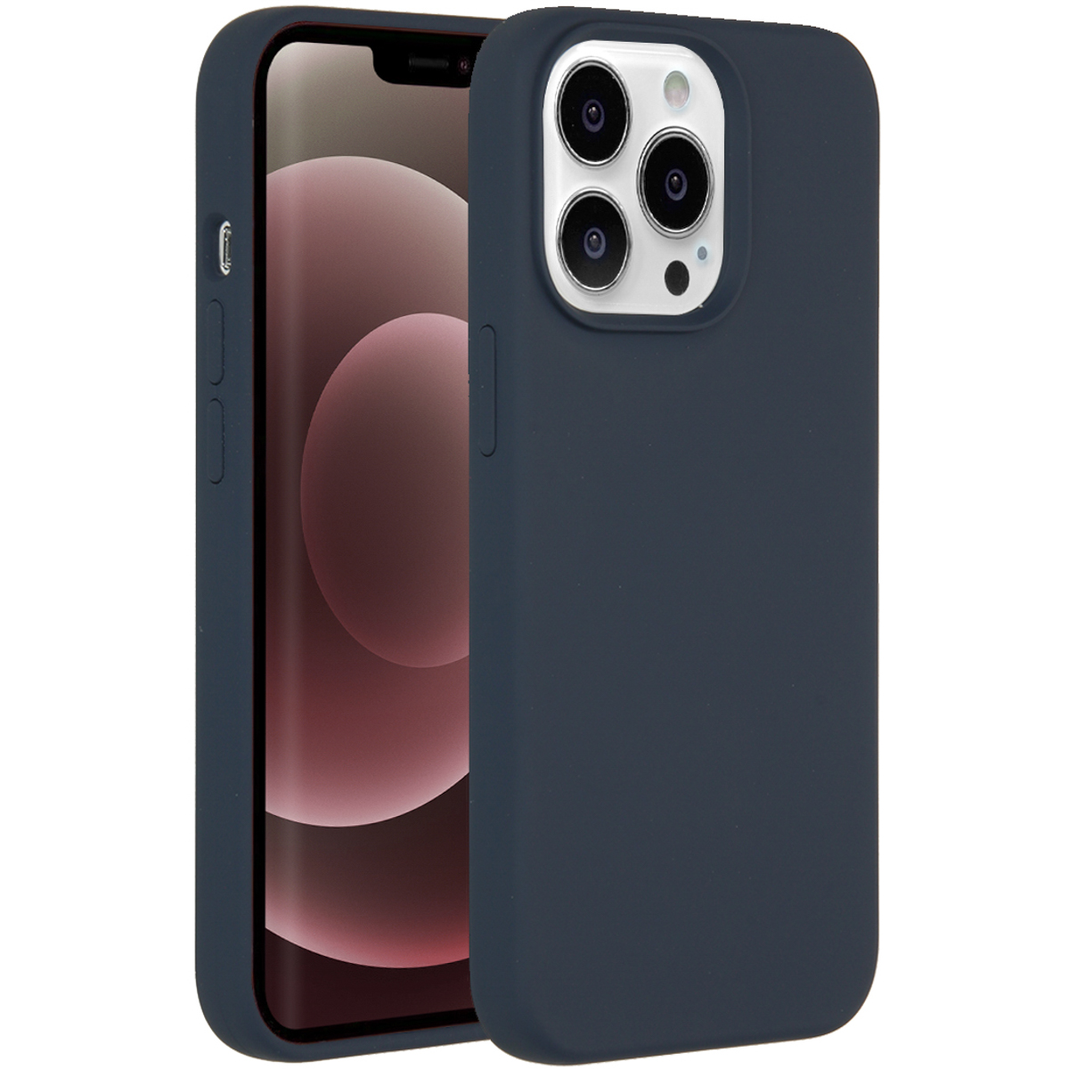 Accezz Liquid Silikoncase für das Apple iPhone 13 Pro Max - Dunkelblau