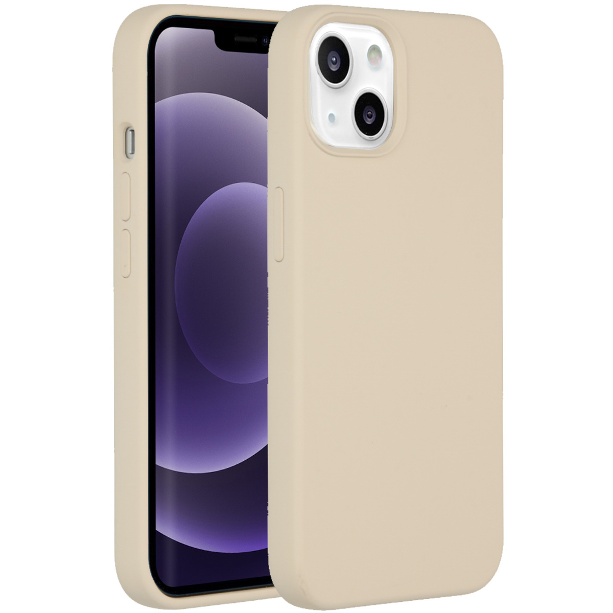 Accezz Liquid Silikoncase für das Apple iPhone 14 / 13 - Stone