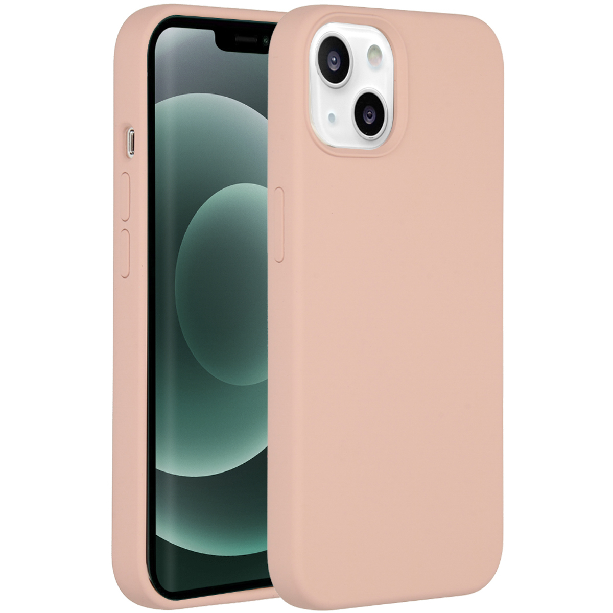 Accezz Liquid Silikoncase für das Apple iPhone 13 Mini - Rosa