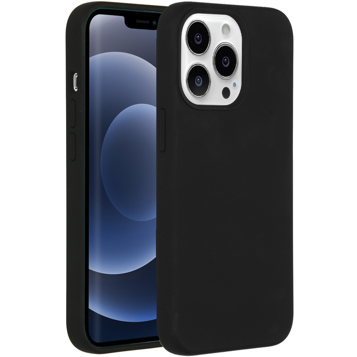 Accezz Liquid Silikoncase mit MagSafe für das Apple iPhone 13 Pro - Schwarz