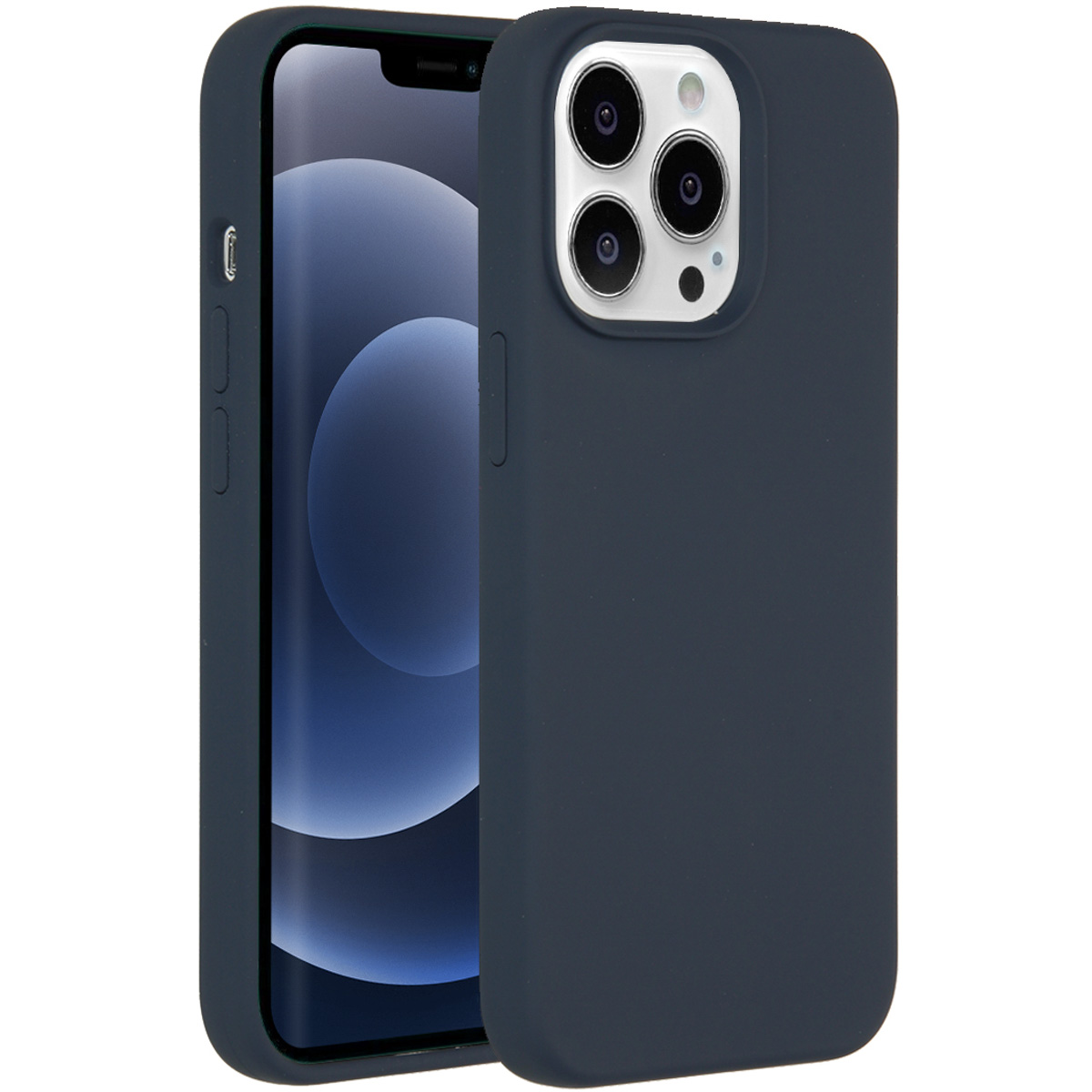 Accezz Liquid Silikoncase mit MagSafe für das Apple iPhone 13 Pro - Dunkelblau