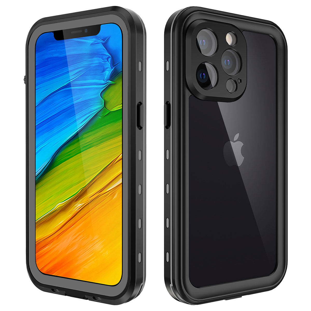 Redpepper Dot Waterproof Case für das Apple iPhone 13 Pro - Schwarz