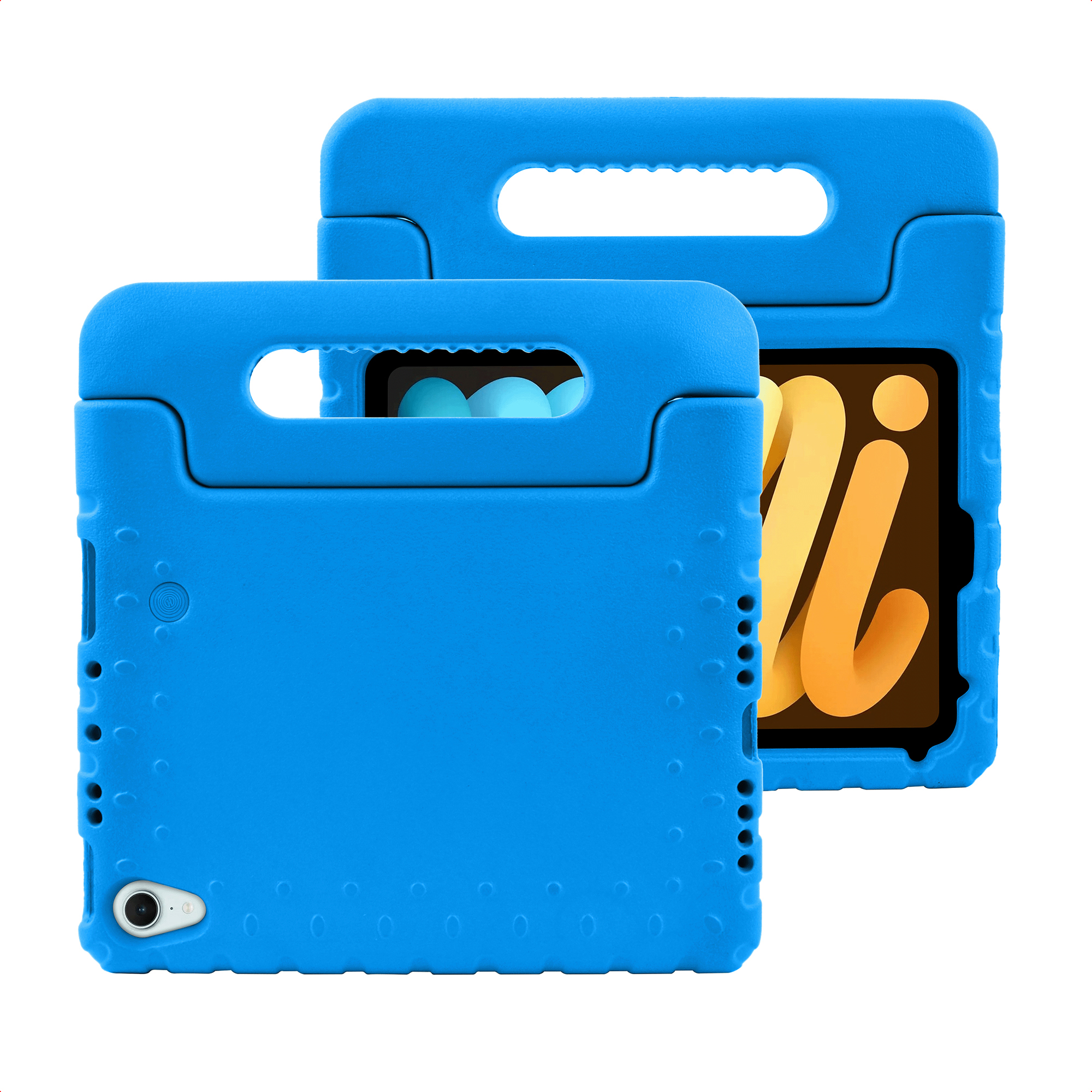 imoshion Schutzhülle mit Handgriff kindersicher für das Apple iPad Mini 7 (2024) / iPad Mini 6 (2021) - Blau