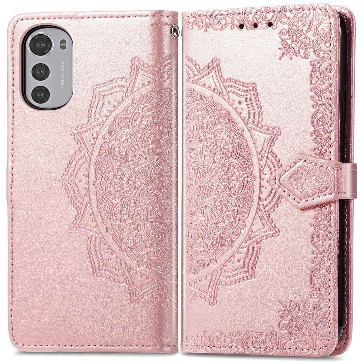 imoshion Mandala Klapphülle für das Motorola Moto E32 / E32s - Rosé gold