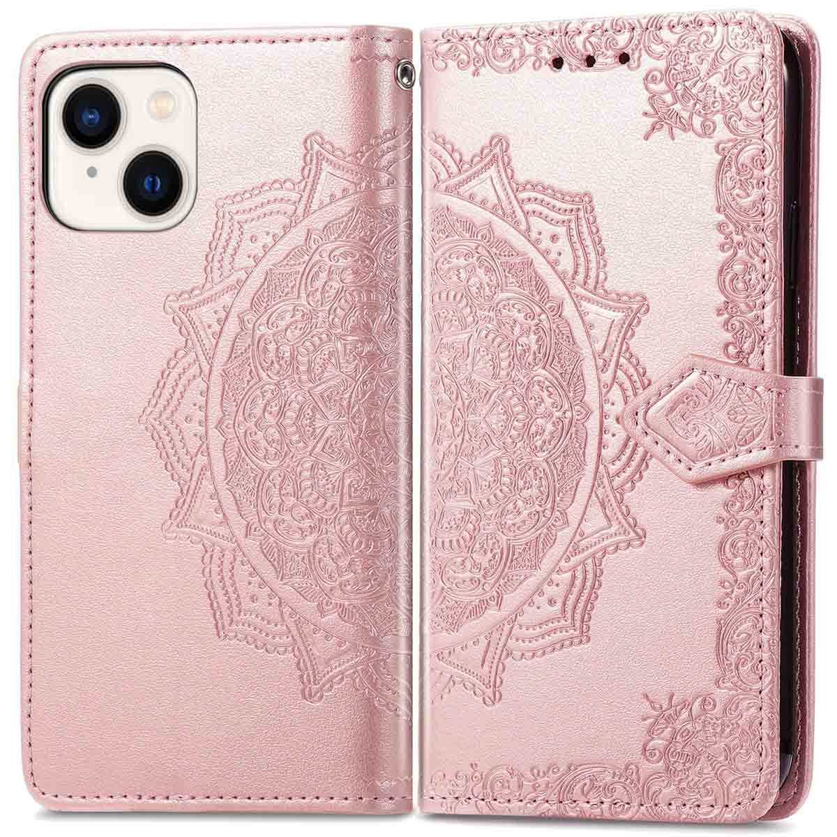imoshion Mandala Klapphülle für das Apple iPhone 14 / 13 - Rosé gold