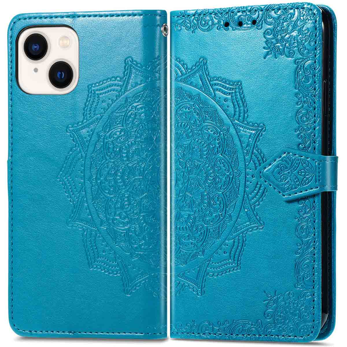 imoshion Mandala Klapphülle für das Apple iPhone 14 / 13 - Türkis