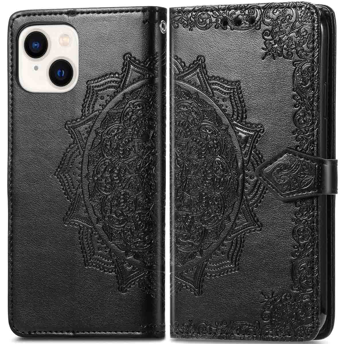 imoshion Mandala Klapphülle für das Apple iPhone 14 / 13 - Schwarz