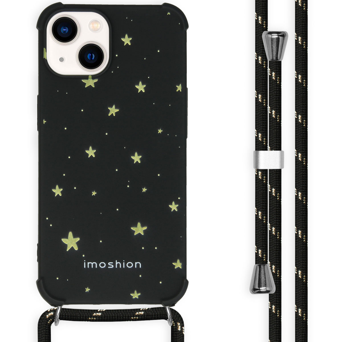 imoshion Design Hülle mit Band für das Apple iPhone 14 - Stars Gold
