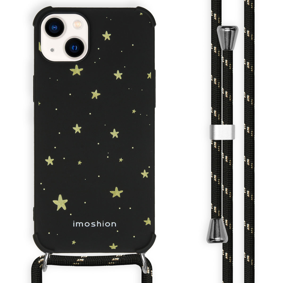 imoshion Design Hülle mit Band für das Apple iPhone 14 Plus - Stars Gold