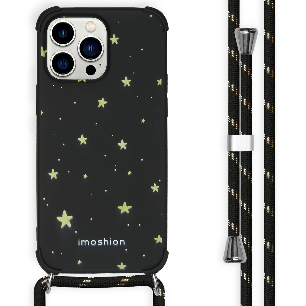 imoshion Design Hülle mit Band für das Apple iPhone 14 Pro Max - Stars Gold