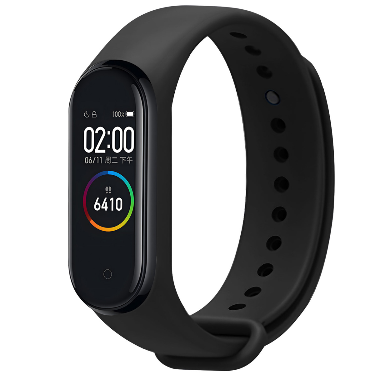 imoshion Silikon Sportarmband für Xiaomi Mi Band 3 / 4 - Schwarz