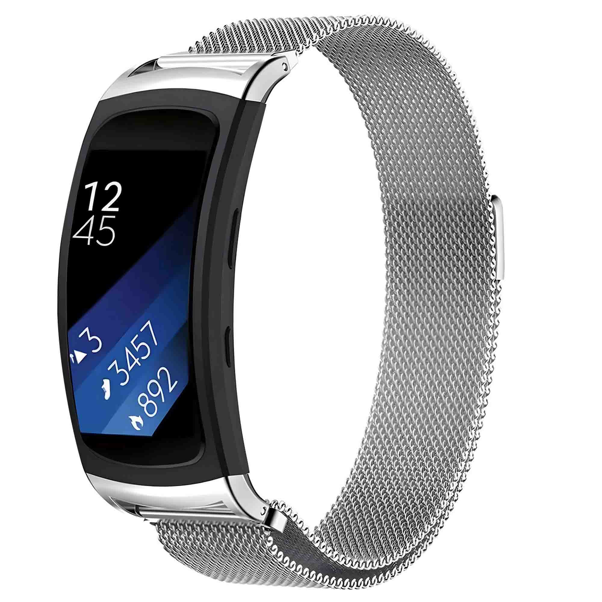 imoshion Magnetisches Milanaise Armband für das Samsung Gear Fit 2 / 2 Pro - Silber