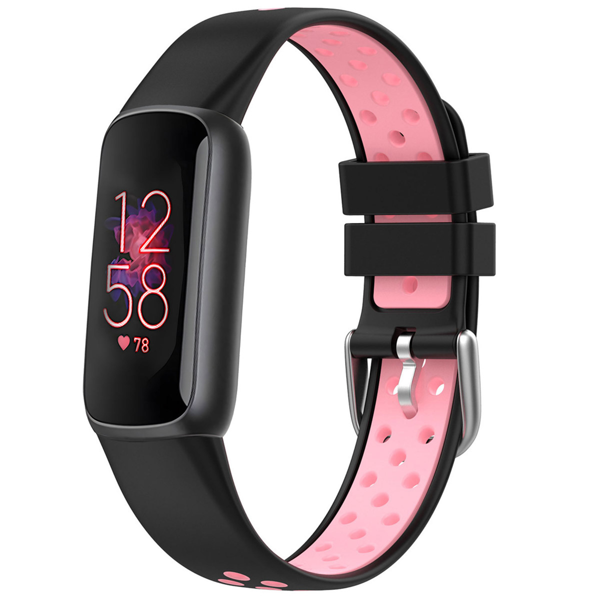 imoshion Sport Silikonarmband für Fitbit Luxe - Schwarz & Rosa