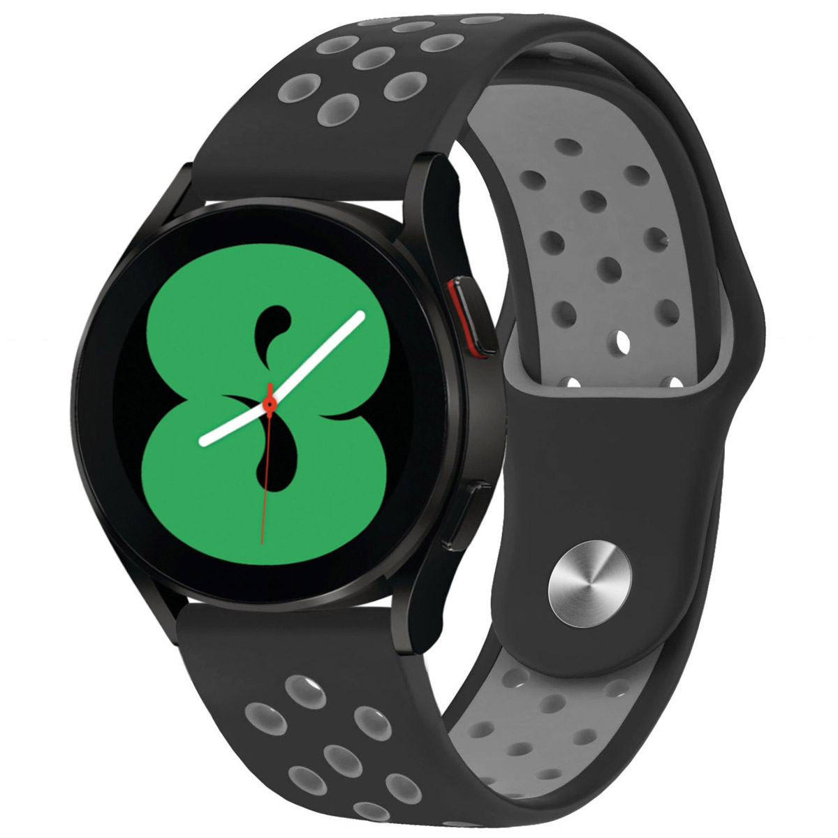 imoshion Silikon-Sportarmband für Samsung Galaxy Watch 7 (40/44mm) - Black / Grey