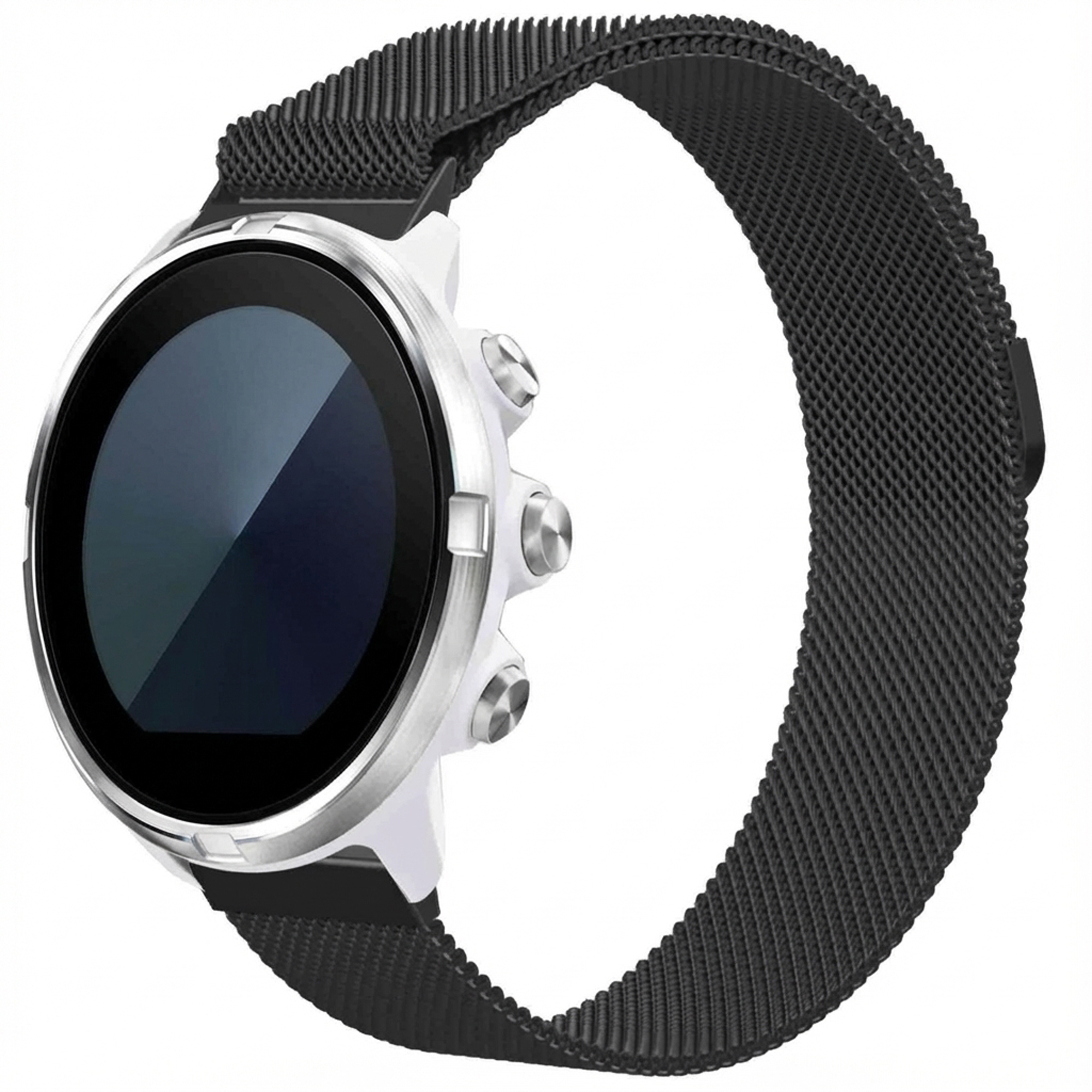 imoshion Magnetisches Milanaise Armband - Universelle 24 mm Anschluss - Schwarz