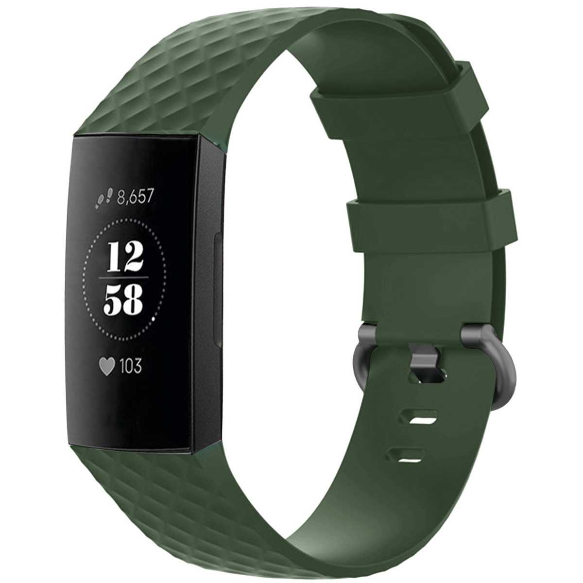 imoshion Pr2189 für  Fitbit Charge 3 / 4 - Dunkelgrün