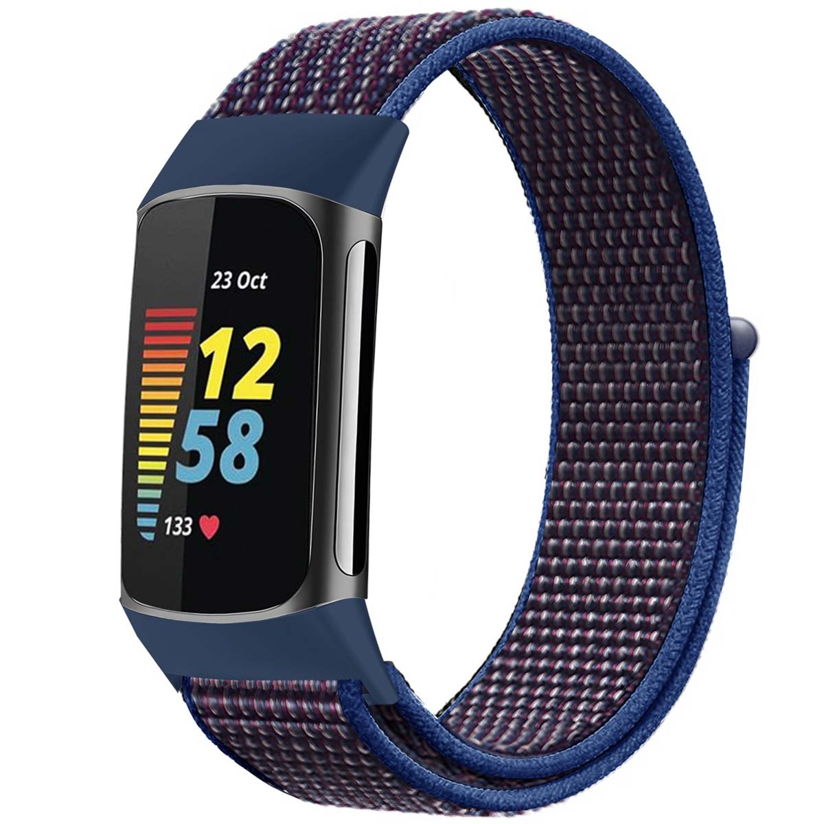 imoshion Nylonarmband für das Fitbit Charge 5 - Größe S - Blau