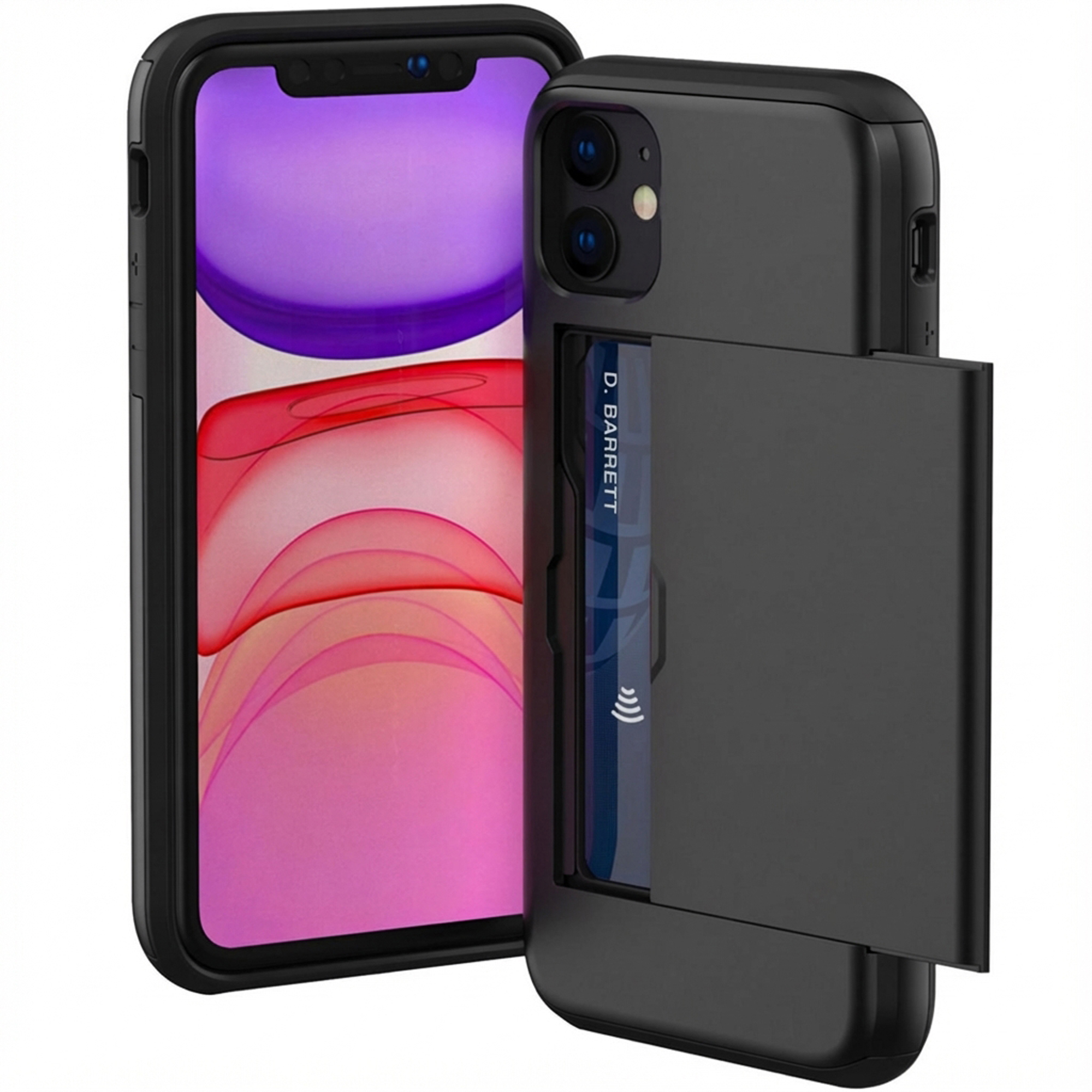 imoshion Backcover mit Kartenfach für das Apple iPhone 11 - Schwarz