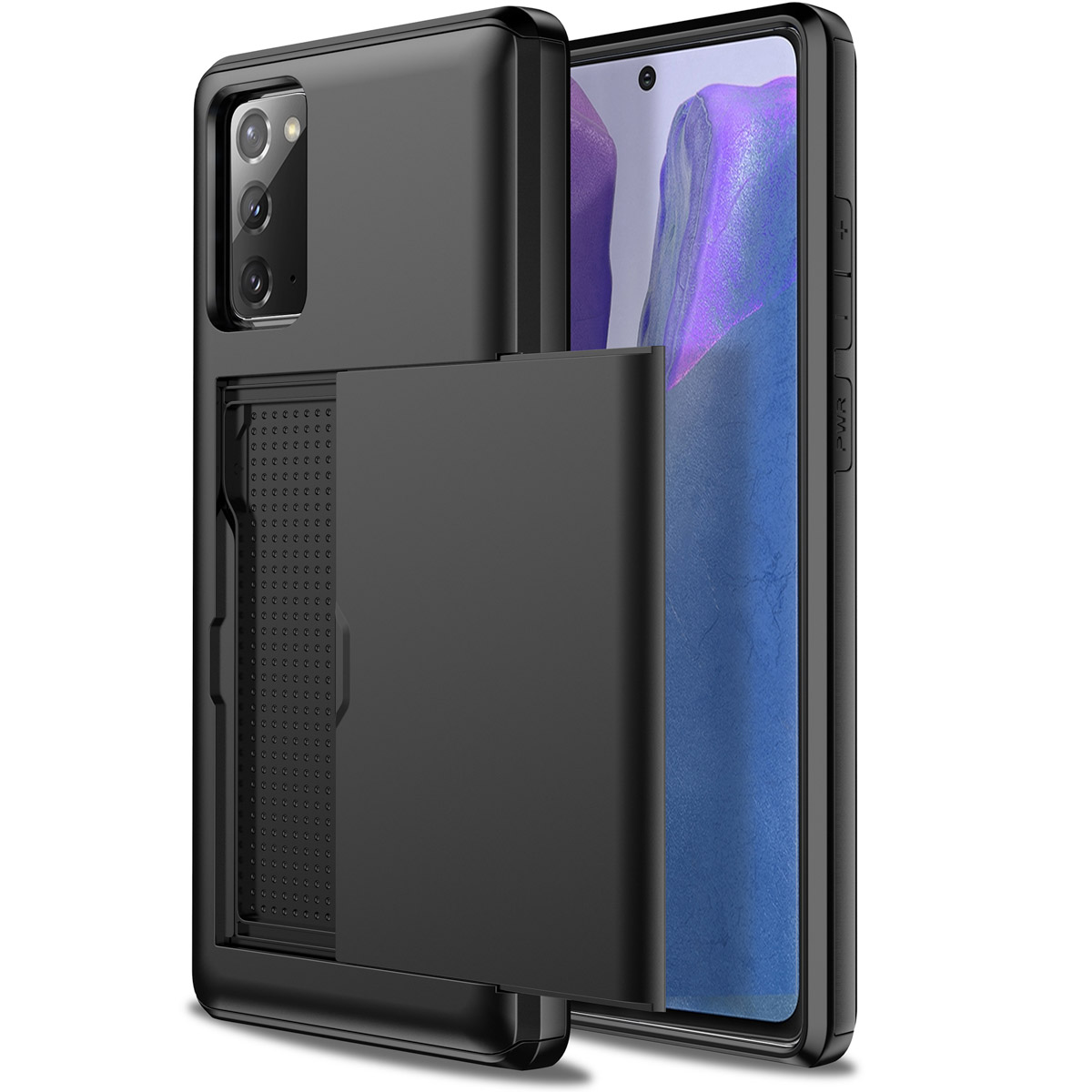 imoshion Backcover mit Kartenfach für das Samsung Galaxy S20 FE - Schwarz