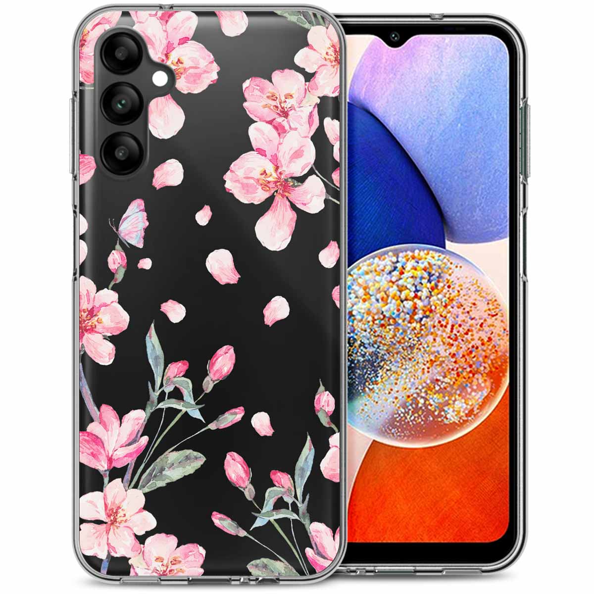 imoshion Design Hülle für das Samsung Galaxy A14 (5G/4G) - Blossom Watercolor