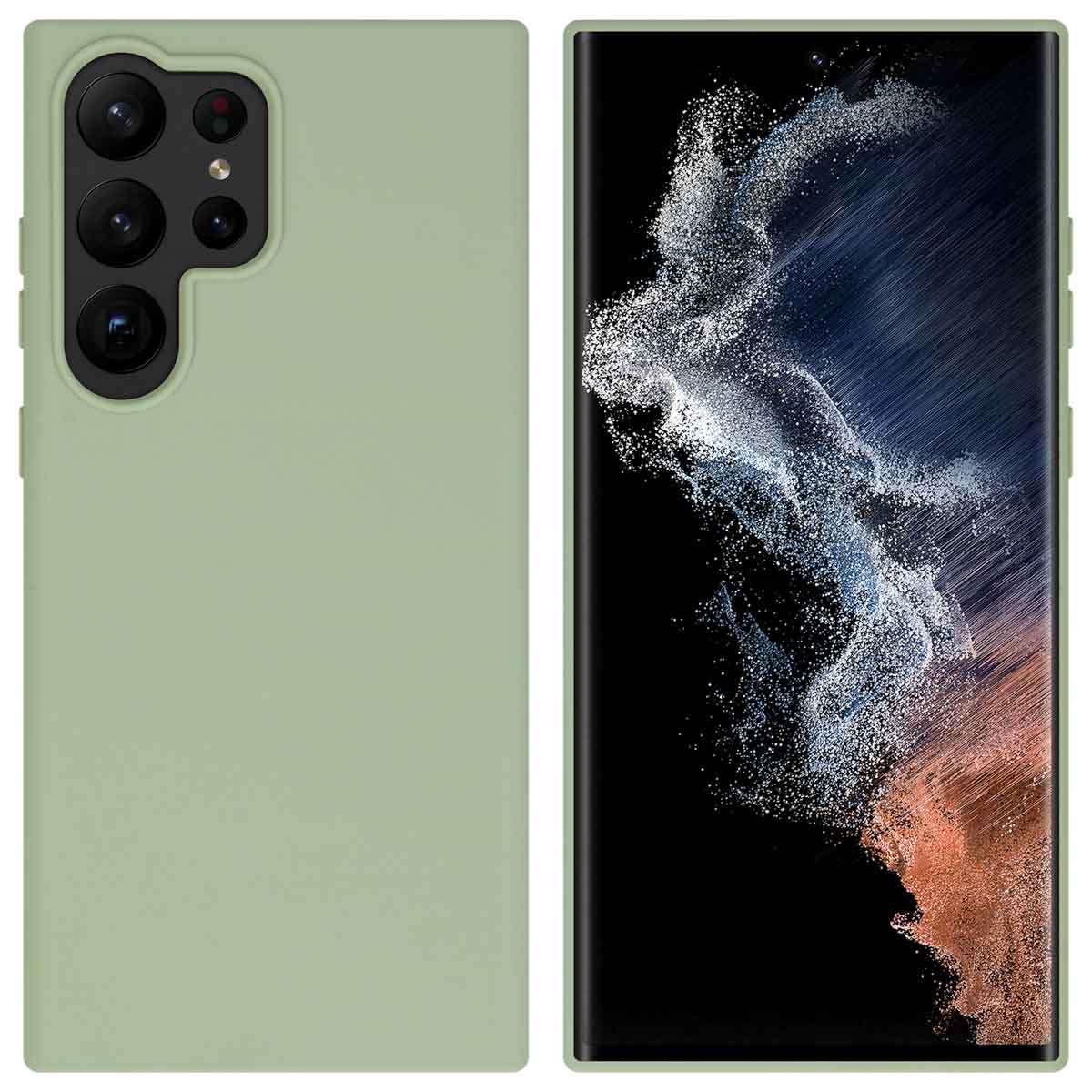 imoshion TPU Color Cover für das Samsung Galaxy S23 Ultra - Olive Green