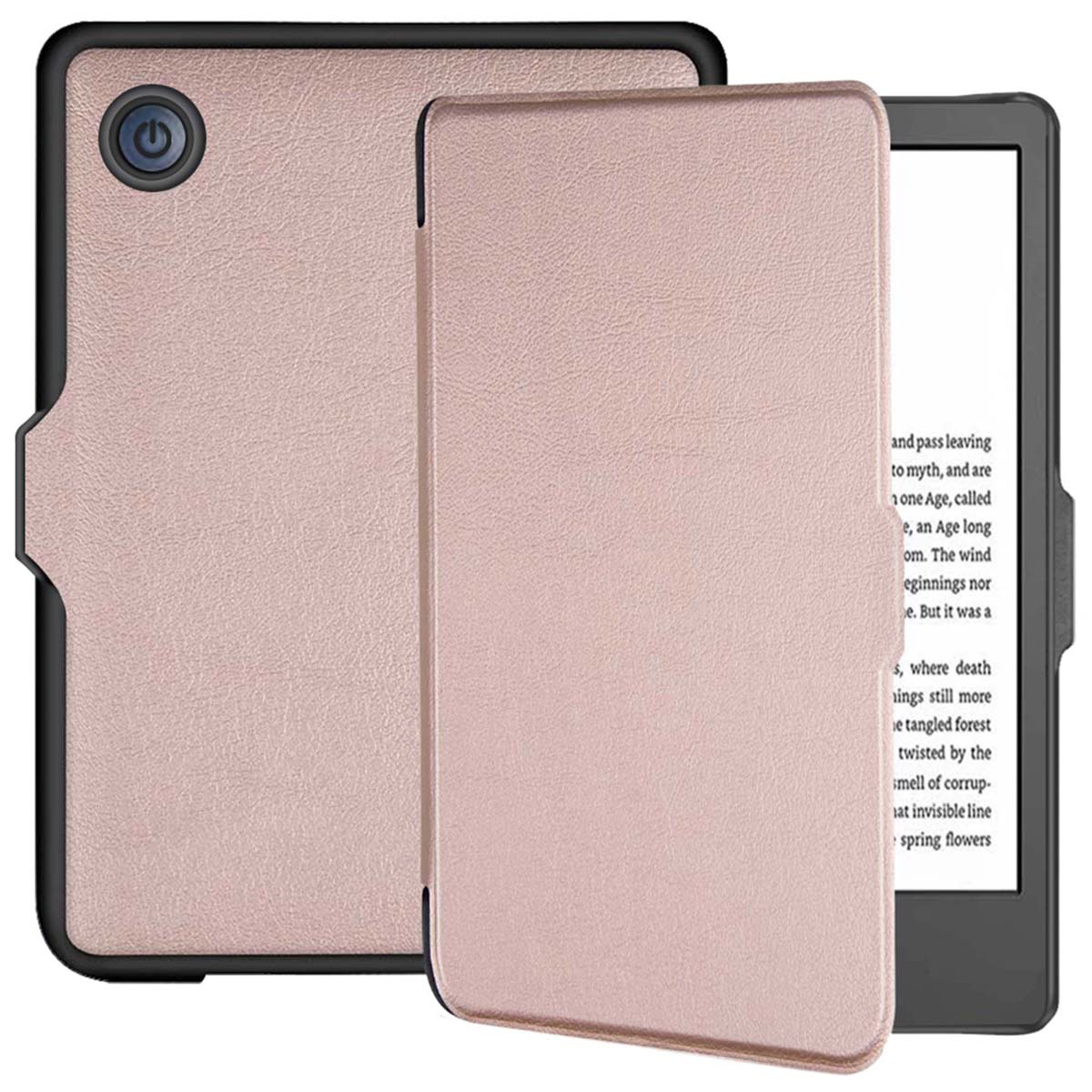 imoshion Slim Hard Case Klapphülle für das Kobo Clara 2E / Tolino Shine 4 - Rosé gold