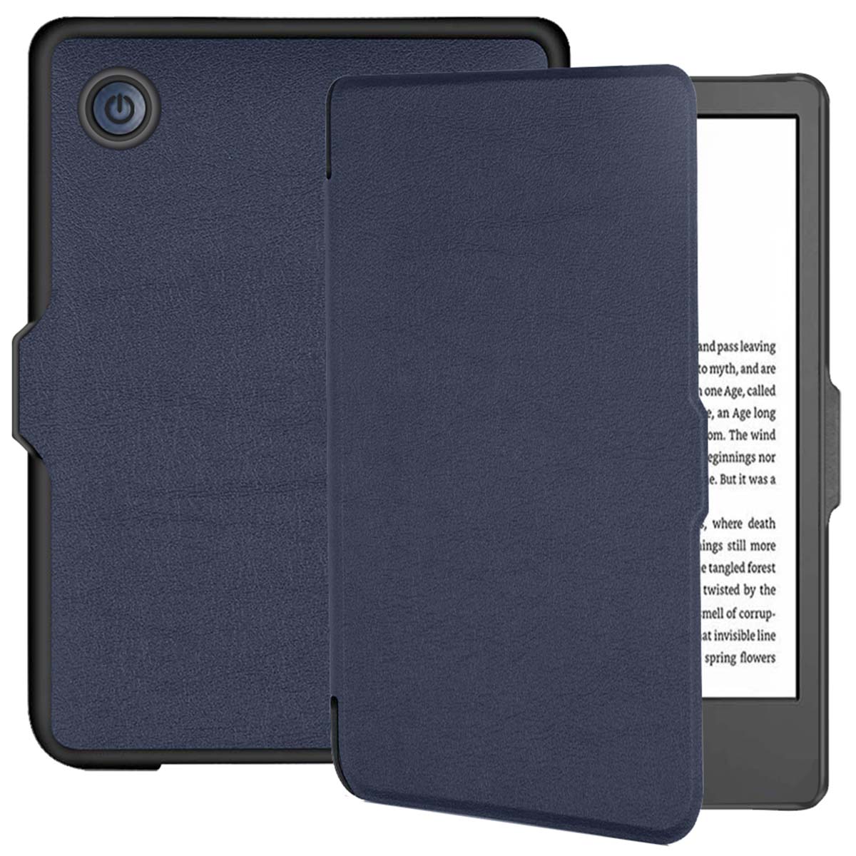 imoshion Slim Hard Case Klapphülle für das Kobo Clara 2E / Tolino Shine 4 - Dunkelblau