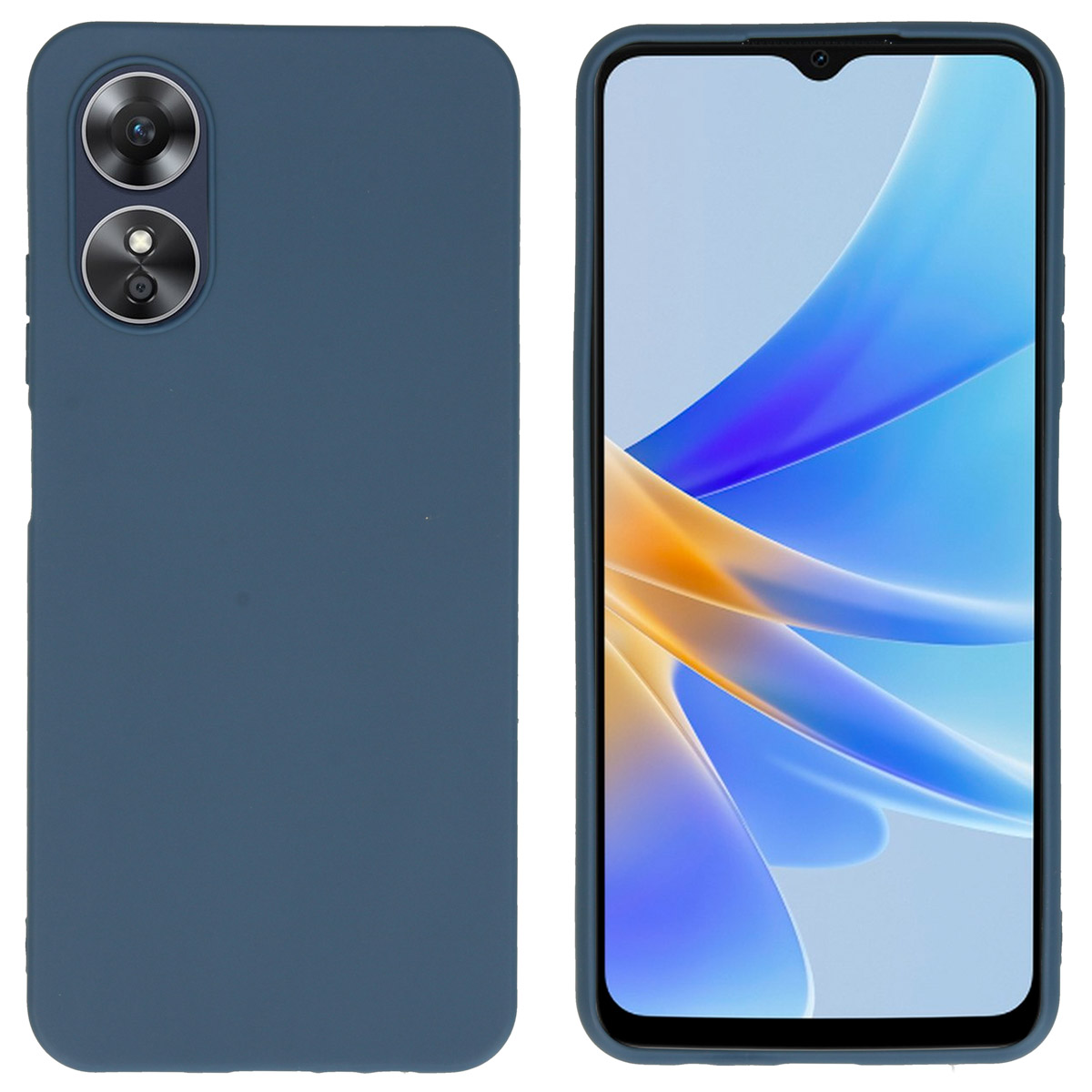 imoshion TPU Color Cover für das Oppo A17 - Dunkelblau