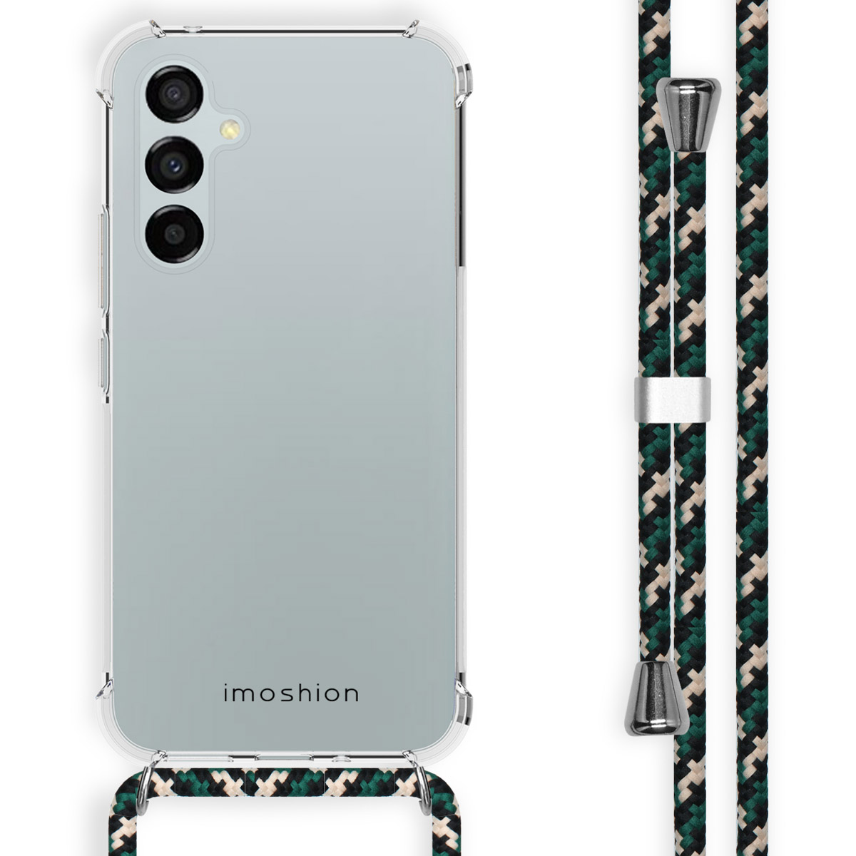 imoshion Transparentes Backcover mit Band für das Samsung Galaxy A54 (5G) - Green Multi Color