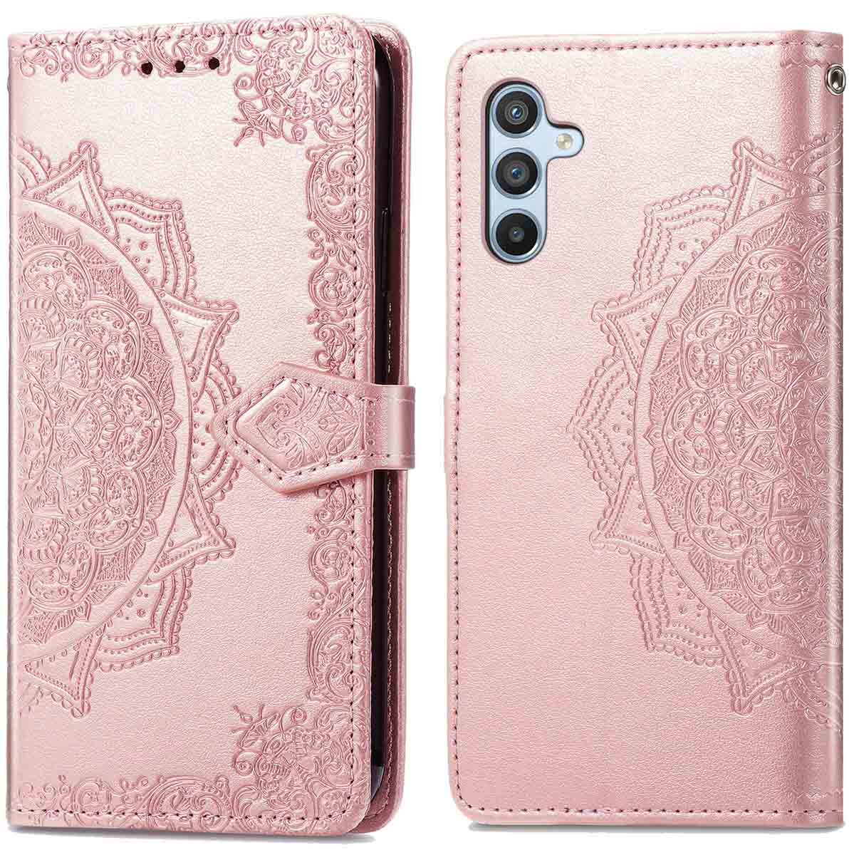 imoshion Mandala Klapphülle für das Samsung Galaxy A34 (5G) - Rosé gold