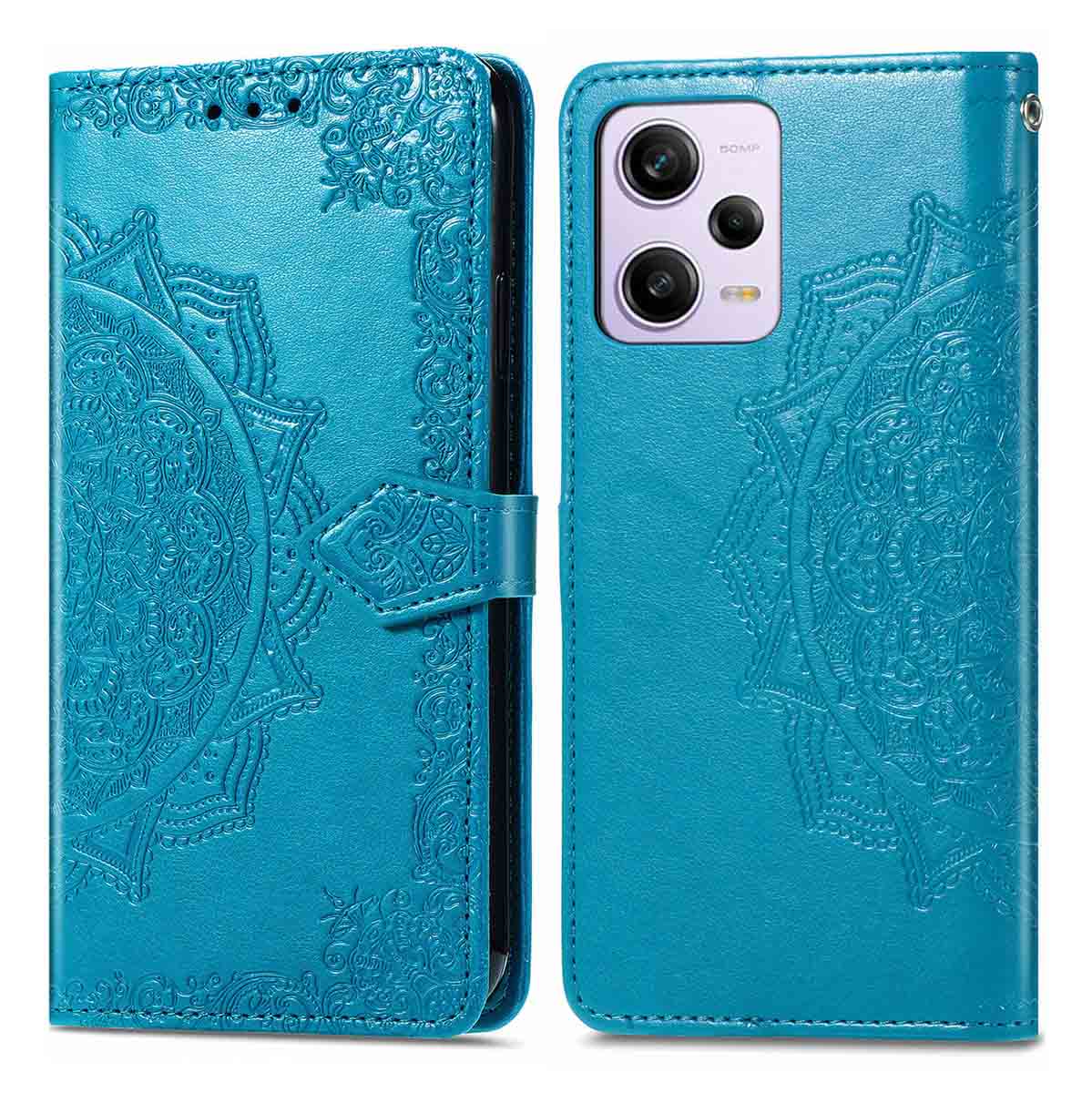 imoshion Mandala Klapphülle für das Xiaomi Redmi Note 12 Pro (5G) - Türkis