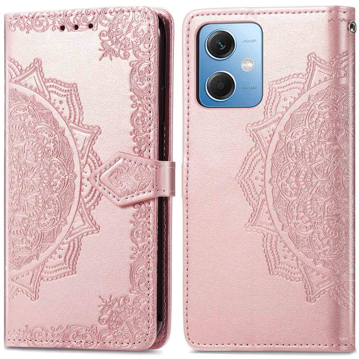 imoshion Mandala Klapphülle für das Xiaomi Redmi Note 12 - Rosé gold