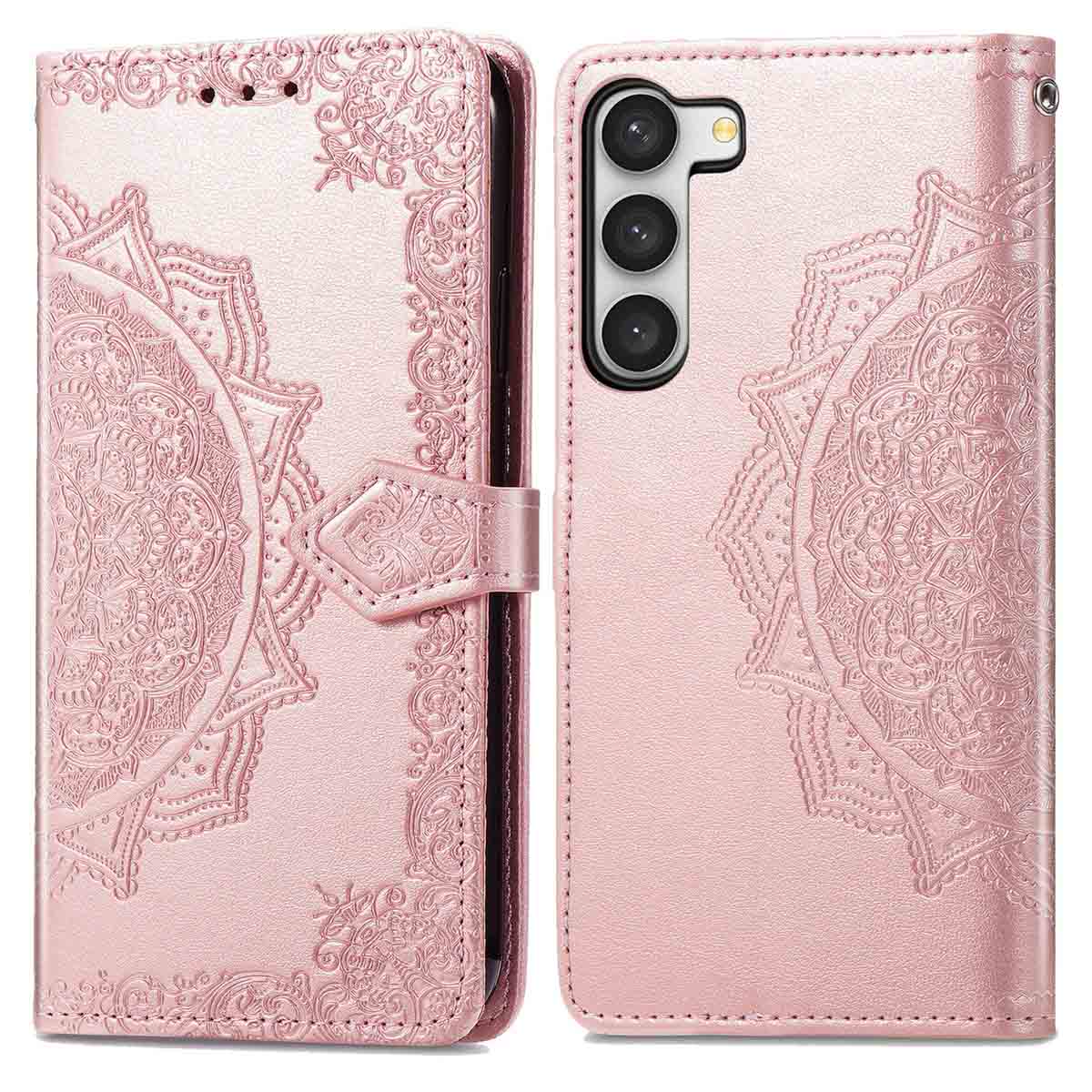 imoshion Mandala Klapphülle für das Samsung Galaxy S23 - Rosé gold