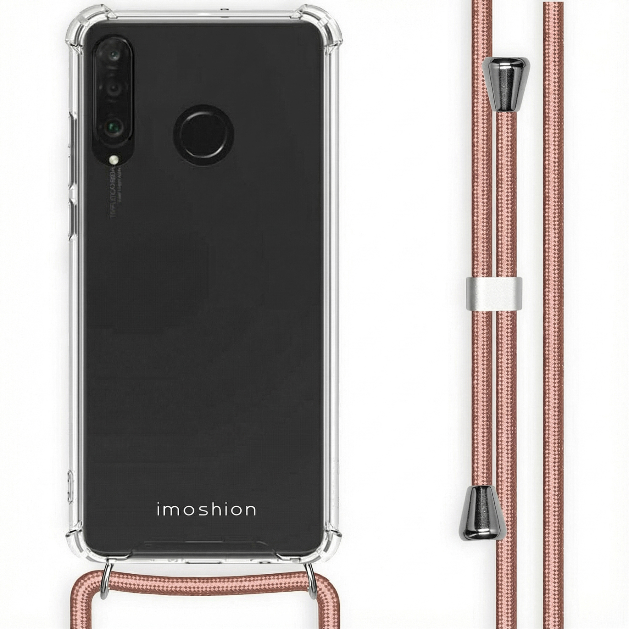 imoshion Transparentes Backcover mit Band für das Huawei P30 Lite - Rosé gold