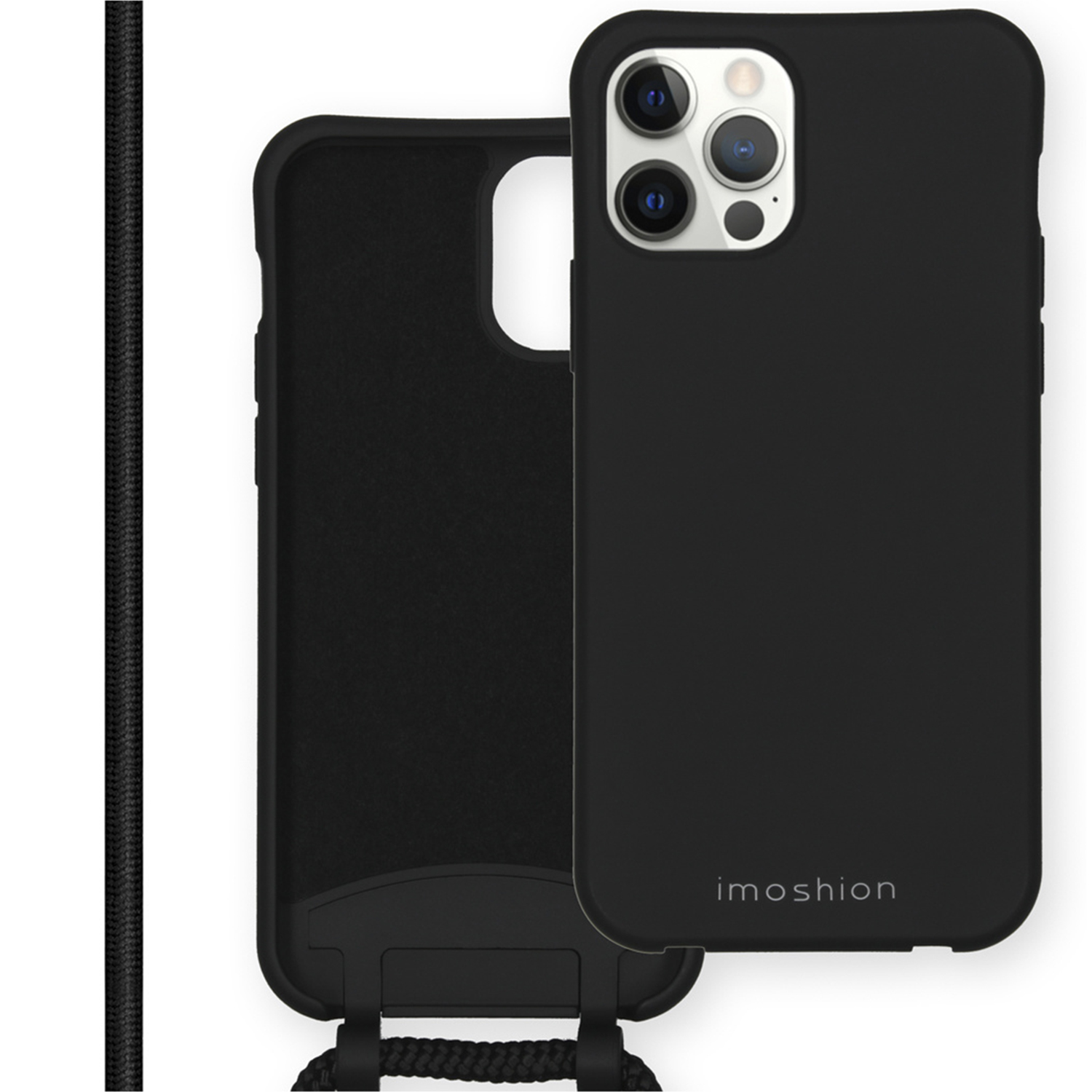 imoshion Color Backcover mit abtrennbarem Band für das Apple iPhone 12 Pro Max - Schwarz