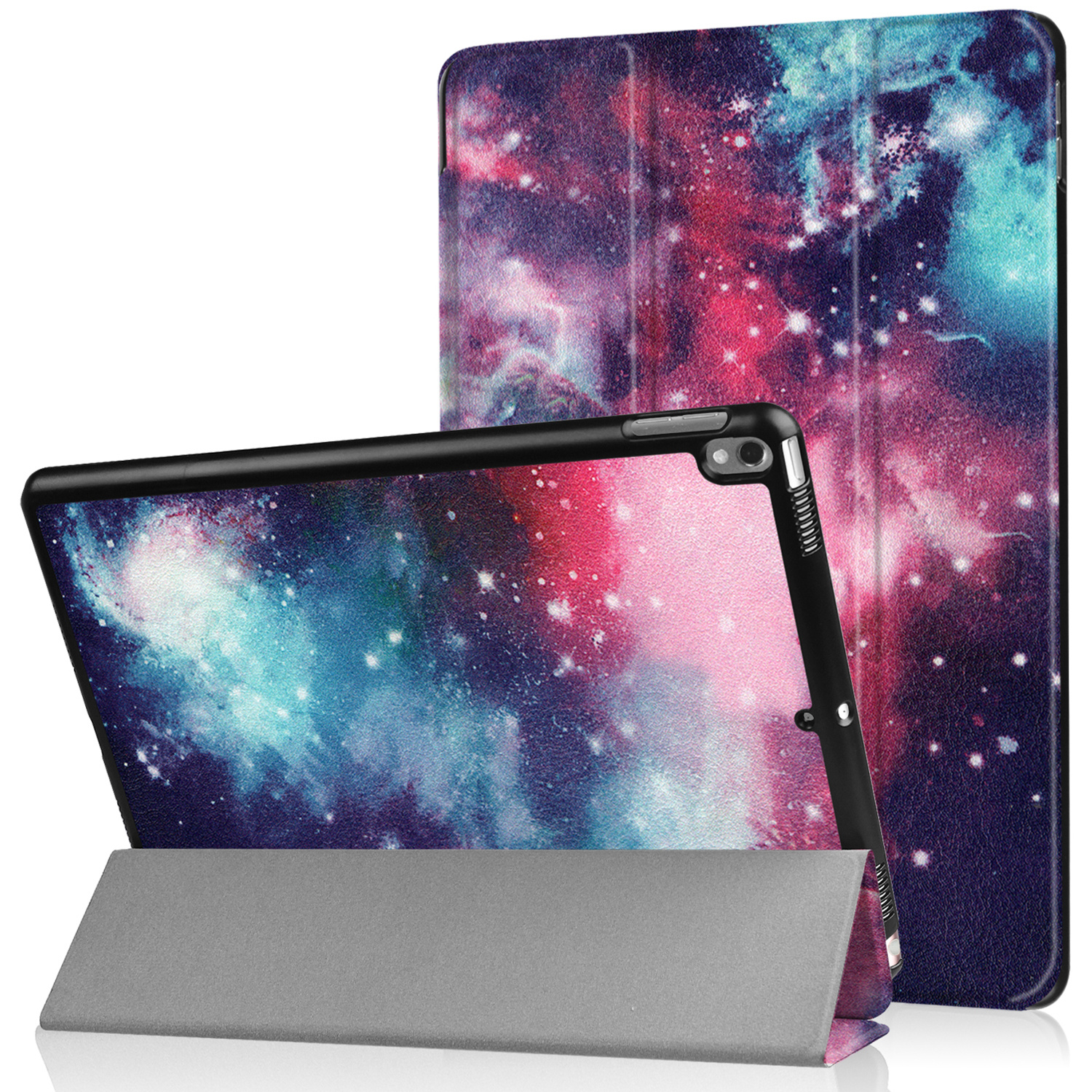 imoshion Design Trifold Klaphülle für das Apple iPad Air 3 (2019) / Pro 10.5 (2017) - Space