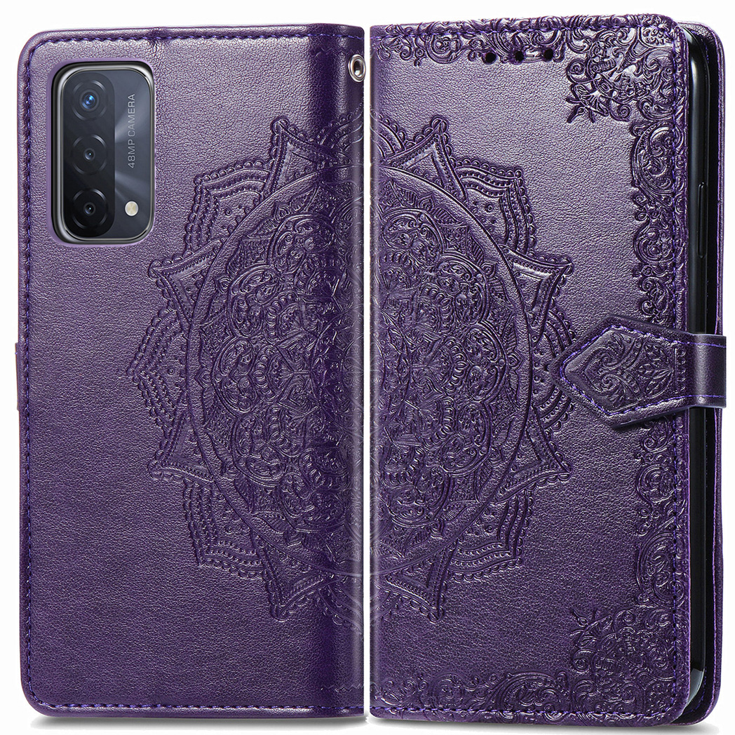 imoshion Mandala Klapphülle für das Oppo A74 (5G) / A54 (5G) - Violett