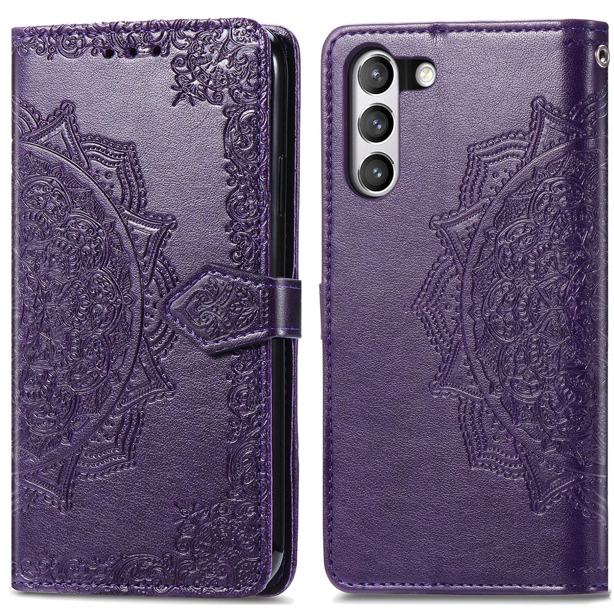imoshion Mandala Klapphülle für das Samsung Galaxy S21 FE - Violett