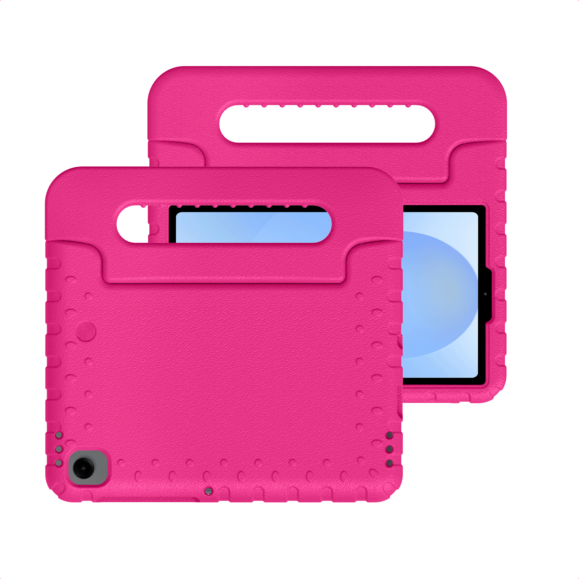 imoshion Schutzhülle mit Handgriff kindersicher für das Samsung Galaxy Tab A7 Lite - Rosa