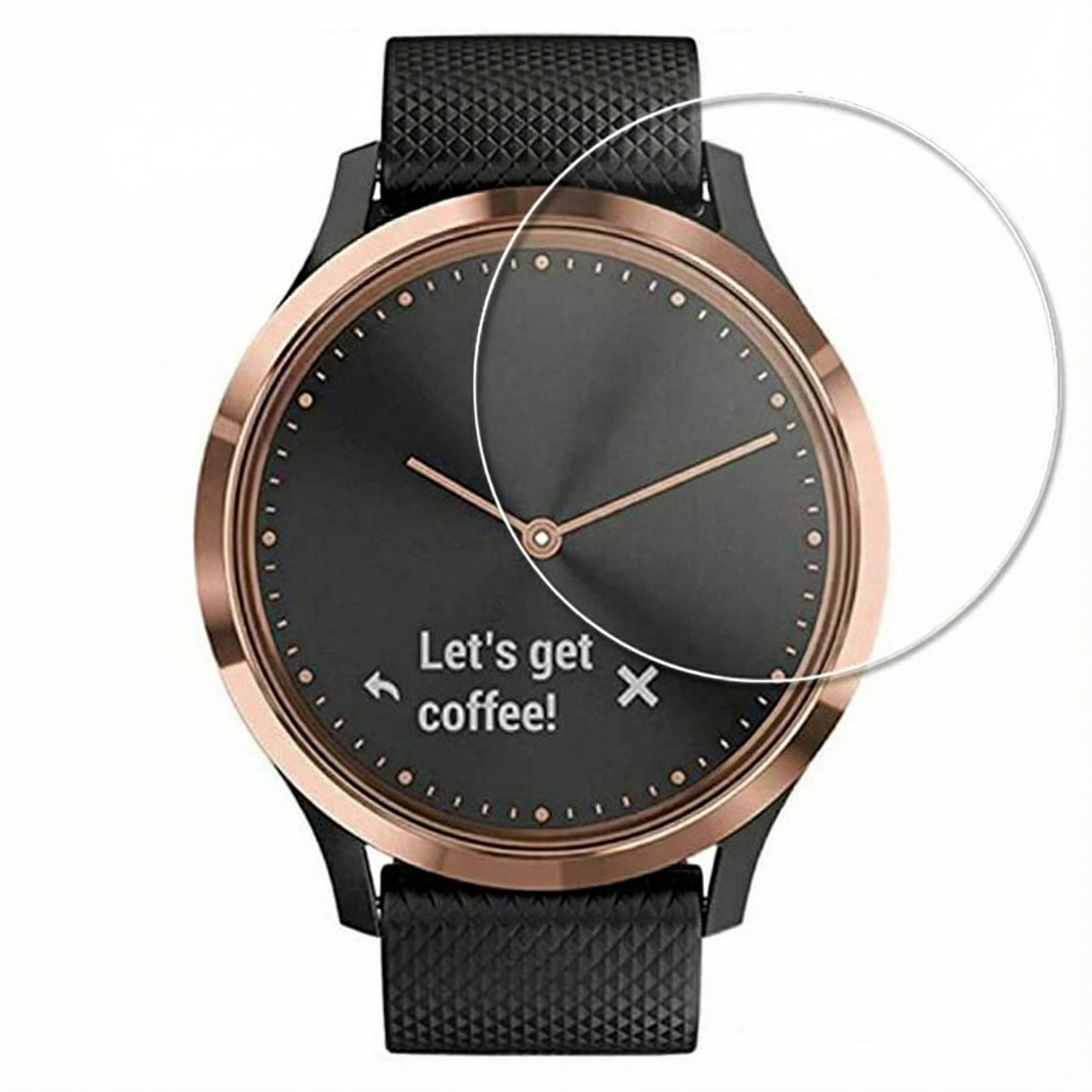 imoshion 3er-Pack Glass Bildschirmschutzfolie für Garmin Vivomove HR