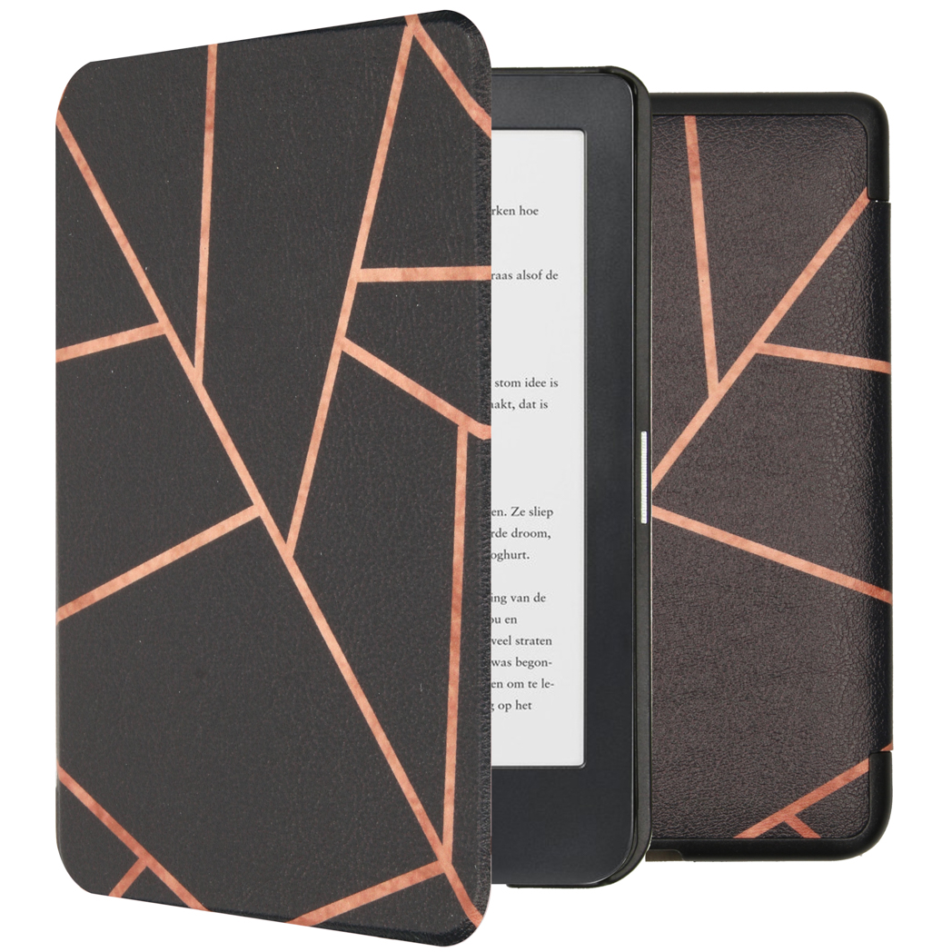 imoshion Design Slim Hard Case Klapphülle für das Kobo Clara HD - Black Graphic
