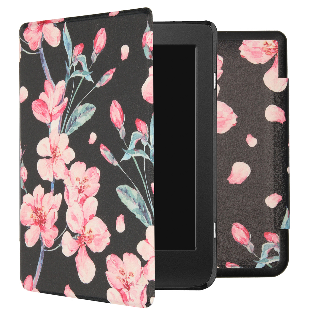 imoshion Design Slim Hard Case Klapphülle für das Kobo Nia - Blossom Watercolor Black