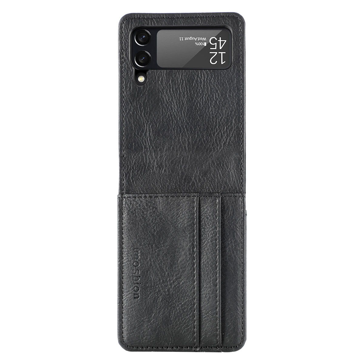 imoshion Luxuriöse Klapphülle für das Samsung Galaxy Z Flip 3 - Schwarz