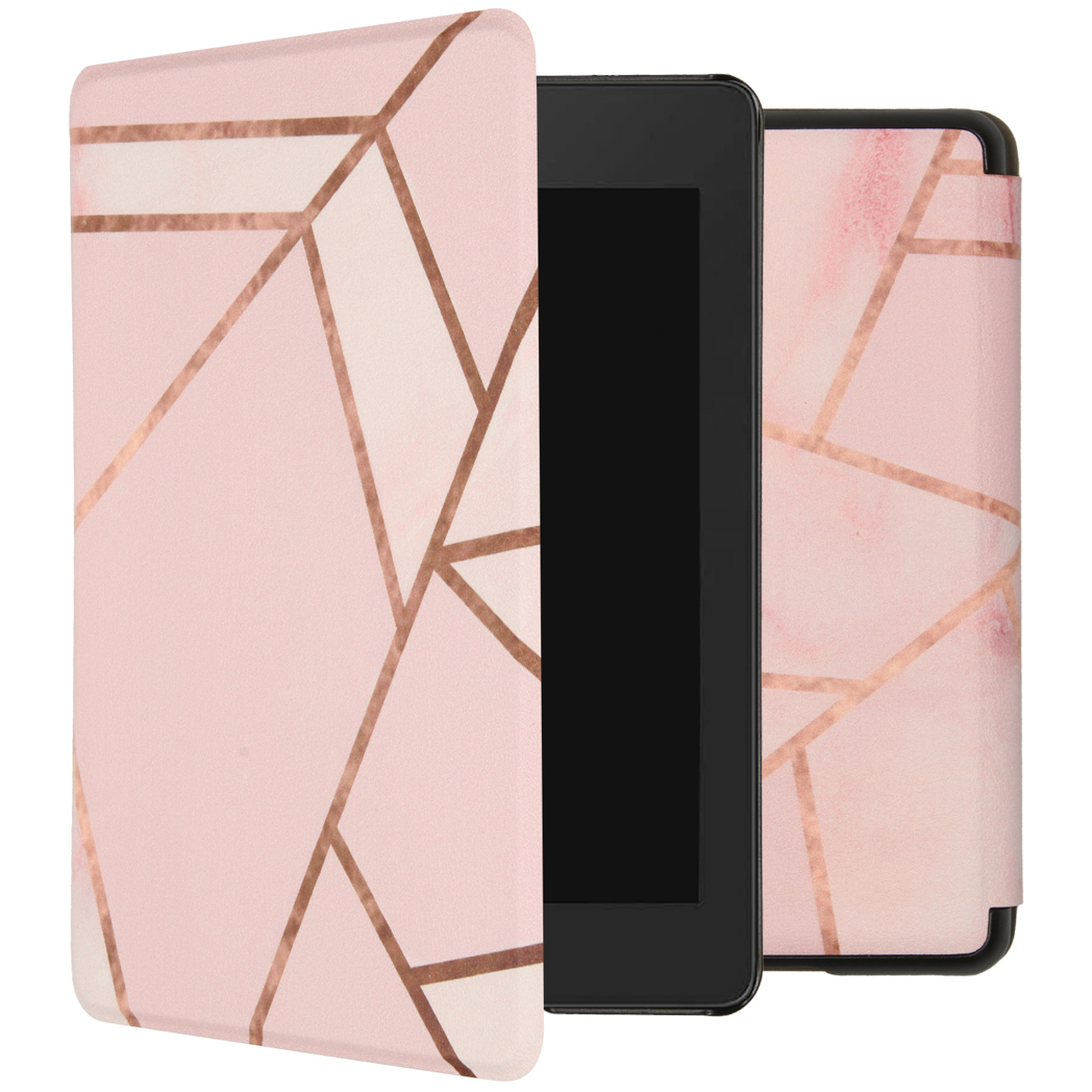 imoshion Design Slim Hard Case Klapphülle für das Amazon Kindle Paperwhite 4 - Pink Graphic