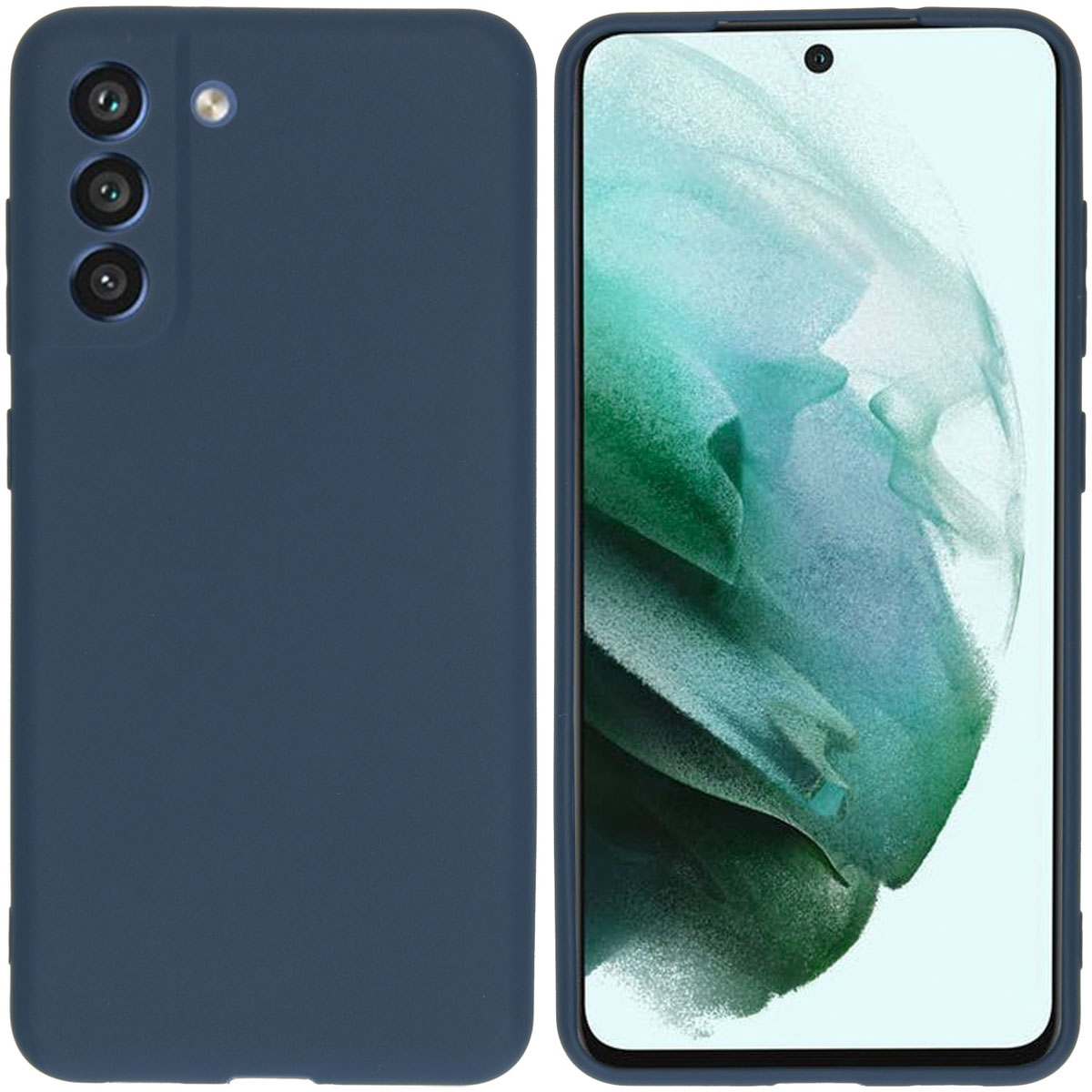 imoshion TPU Color Cover für das Samsung Galaxy S21 FE - Dunkelblau